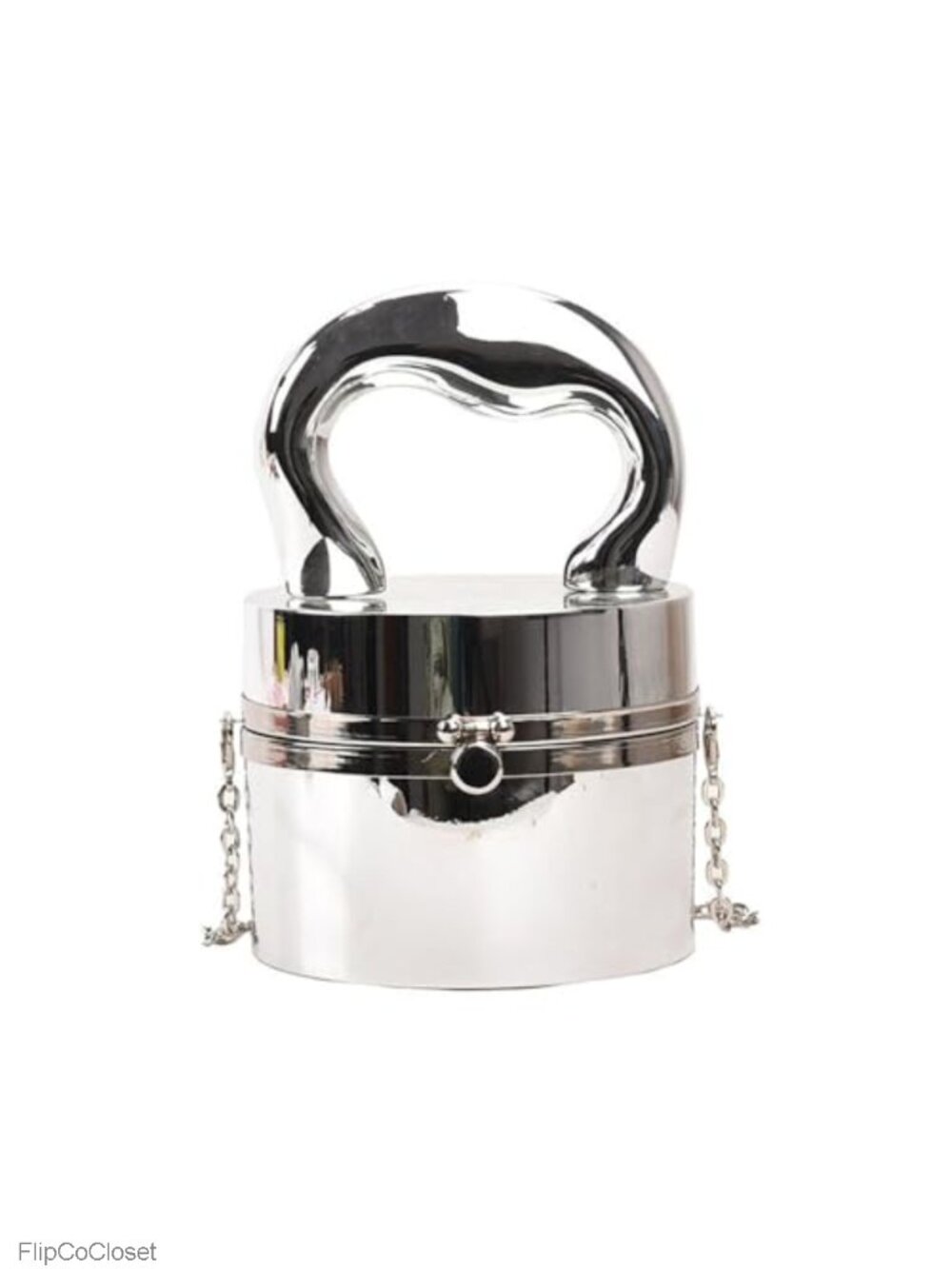 Acrylic Bucket Bag Cylindrical Shiny Evening Clutch Crossbody Handbag